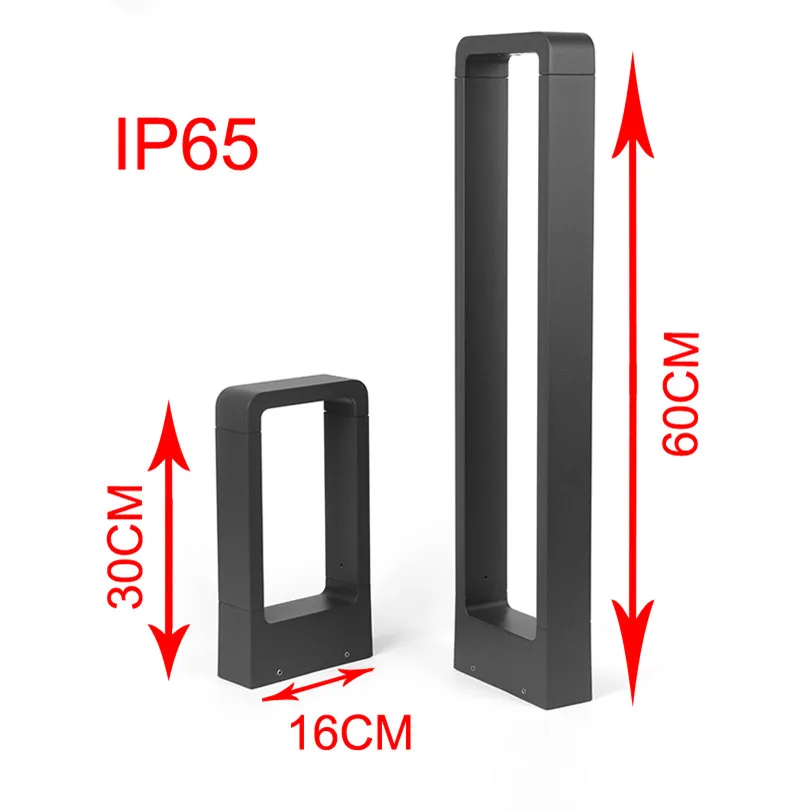 Modern Waterproof LED Garden Bollard Light �C Sleek Outdoor Ground Pathway Lamp