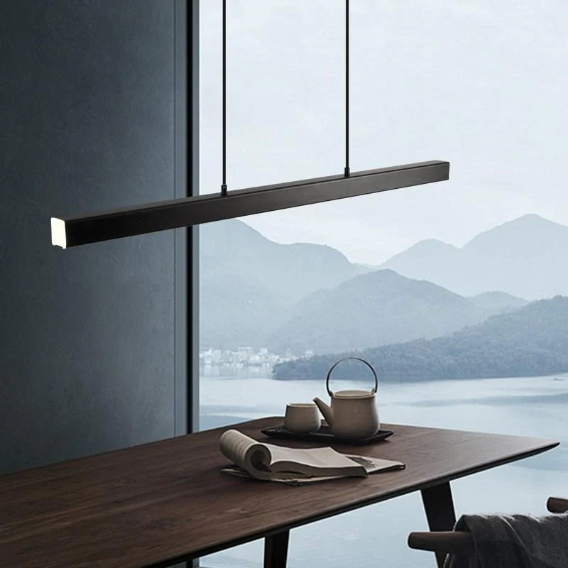Modern Minimalist LED Pendant Light - Sleek Metal & Acrylic Design