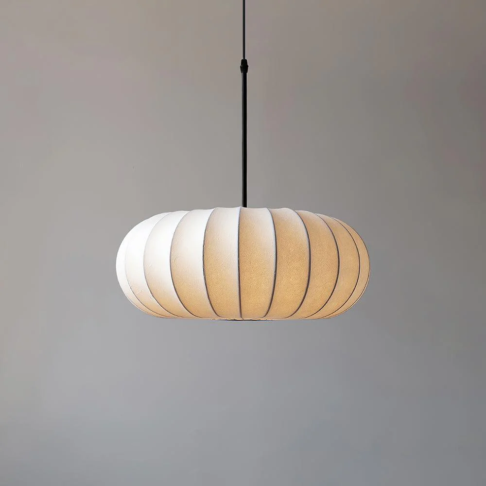 Minimalist Verona Pendant Light with Ribbed Design and Japanese Elegance