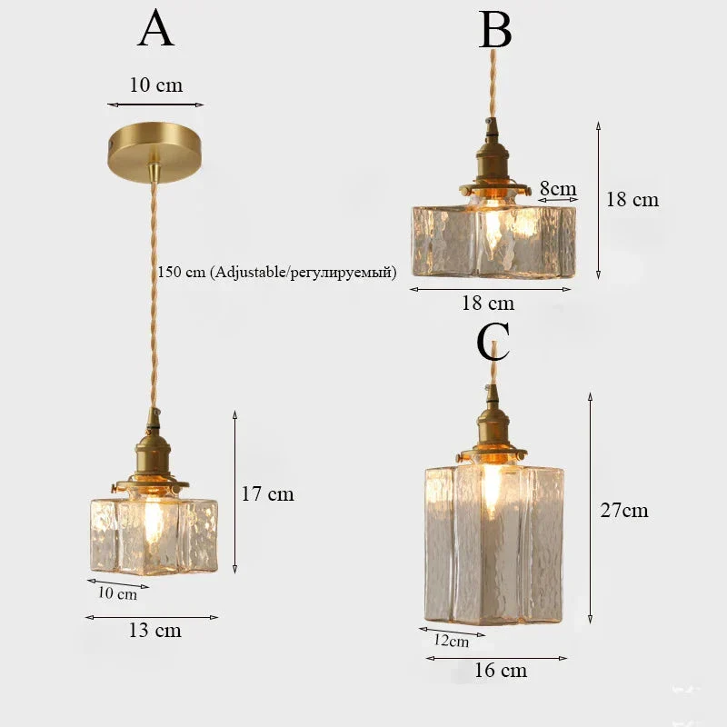 Modern Retro Cluster Pendant Light with Textured Glass and Gold Accents
