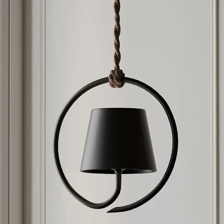 Modern Minimalist LED Pendant Lamp with Touch Dimmer & USB Rechargeable