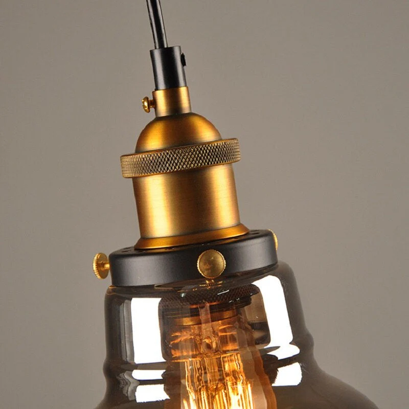 Industrial Chic Crystal Pendant Light - Vincent Luxury Hanging Lamp