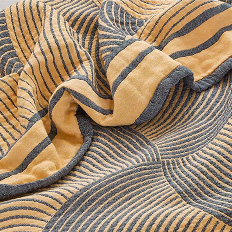 Summer Muslin Quilt �C Four-Layer Reversible Design �C 100% Cotton �C Lightweight & Breathable
