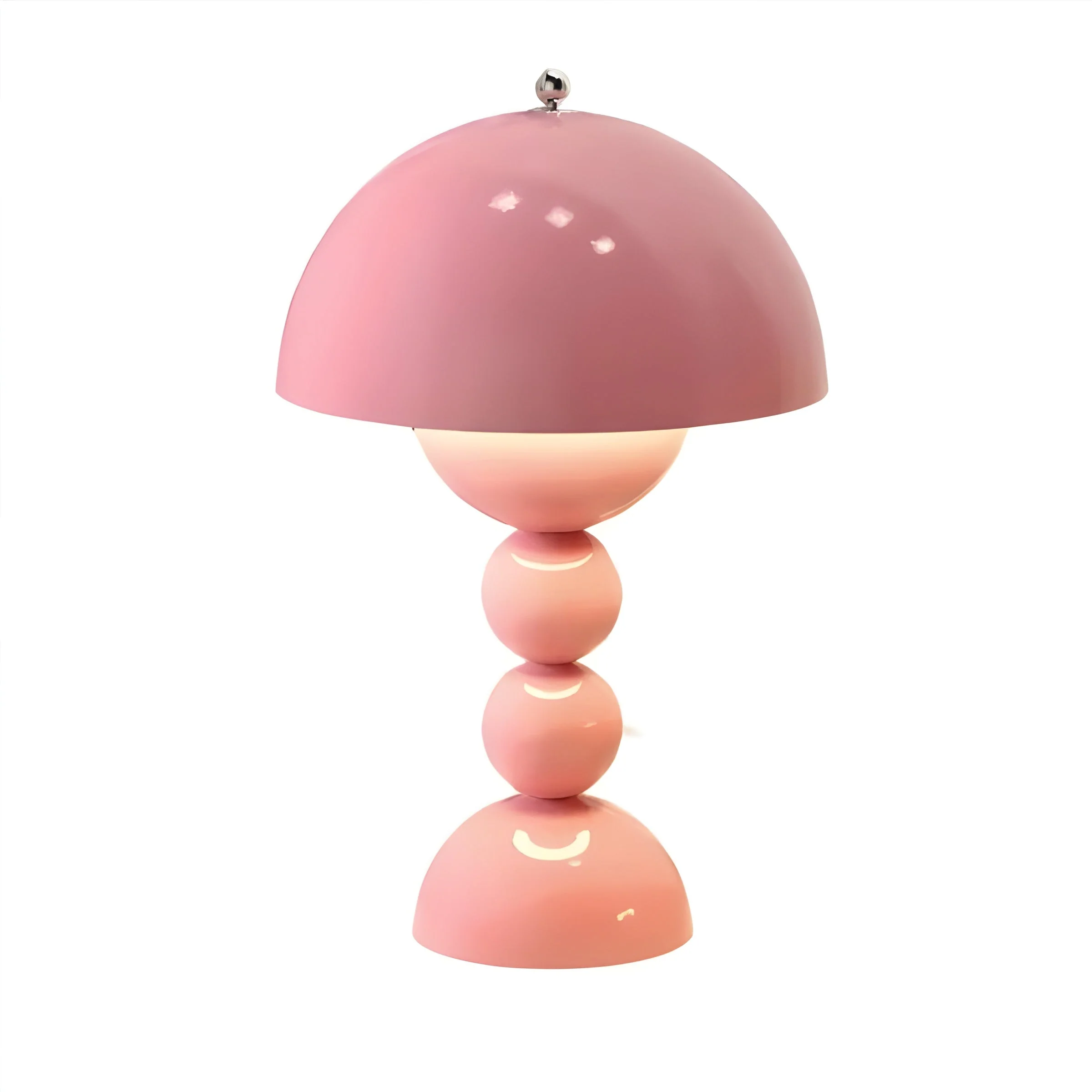 Scandinavian Design Table Lamp with Dimmable LED and Glossy Finish