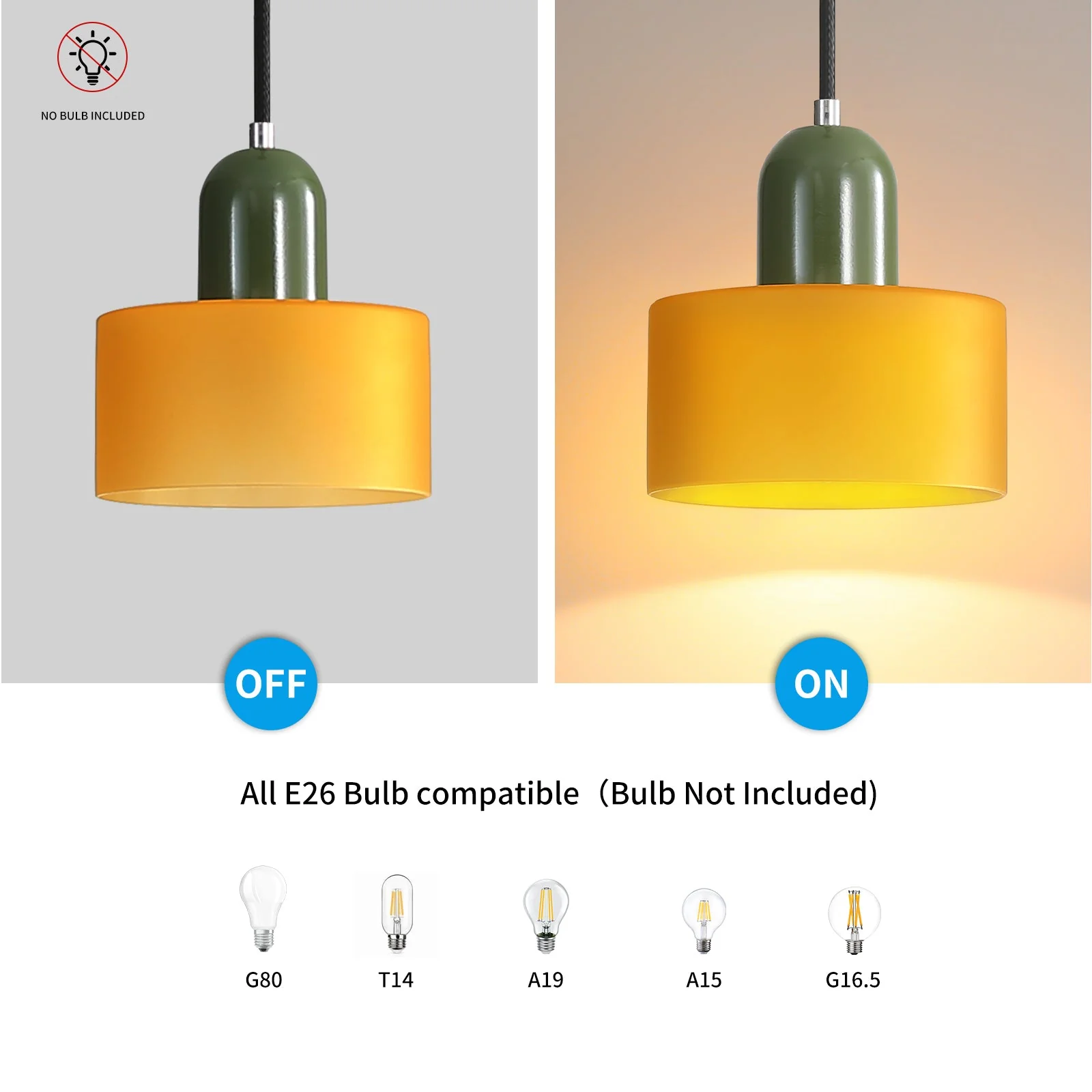 Glass Pendant Light �C Modern Minimalist Dome Design, E27 Fitting, 240V