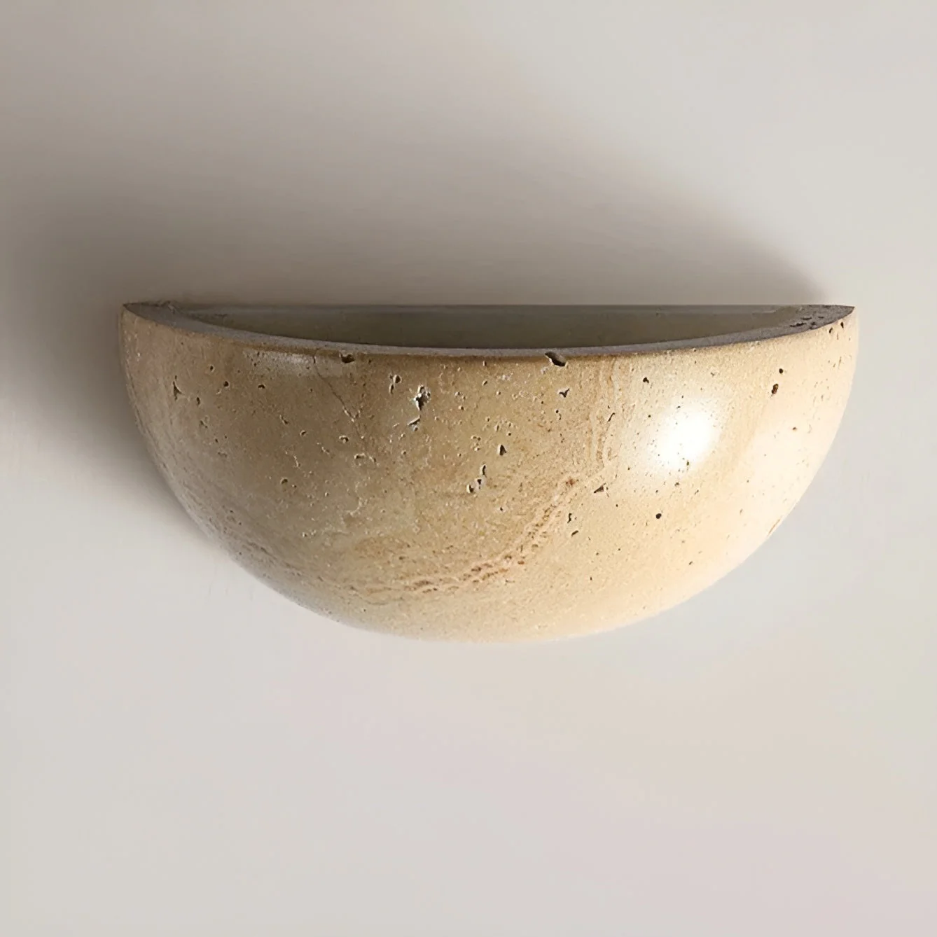 Semi-Circular LED Wall Sconce - Wabi-Sabi Minimalist ZenGlow Design