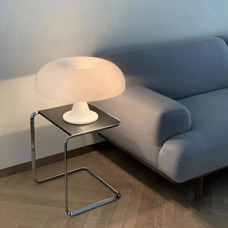 Minimalist Nordic Mushroom Table Lamp with LED and Dimmer Function