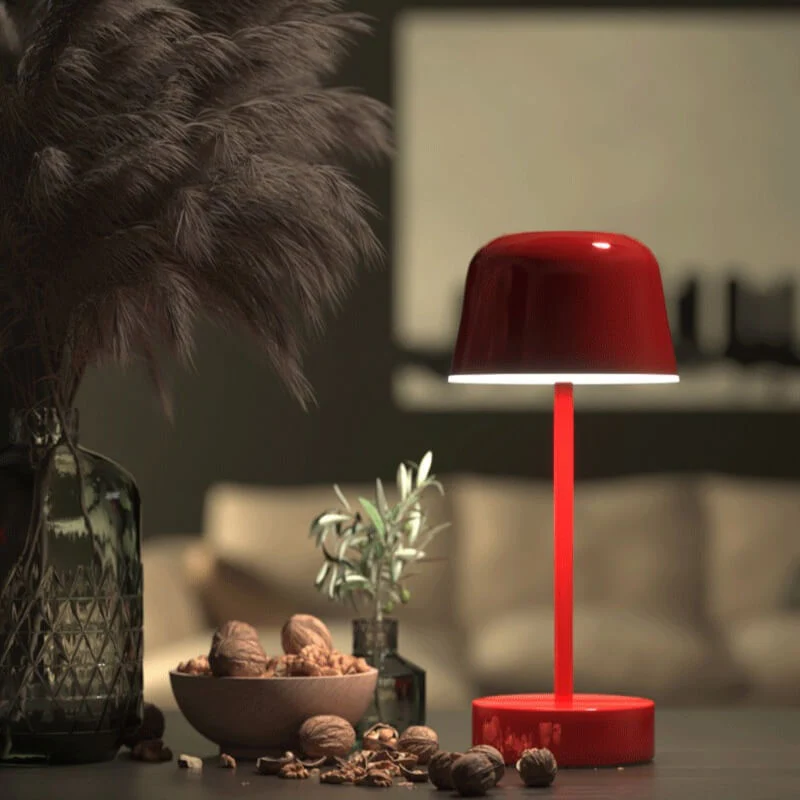 Modern Minimalist Table Lamp with Adjustable Brightness & Rechargeable Battery