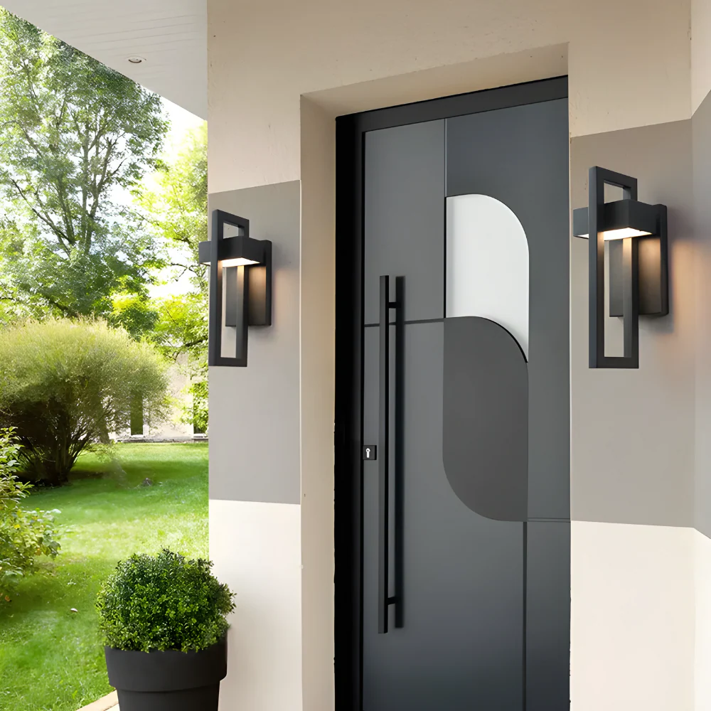 Modern Waterproof Outdoor LED Wall Light �C Contemporary Geometric Aluminium Sconce
