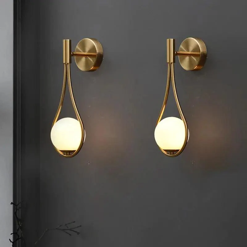 Modern Scandinavian Wall Sconce �C Minimalist Metal & Wood LED Light Fixture