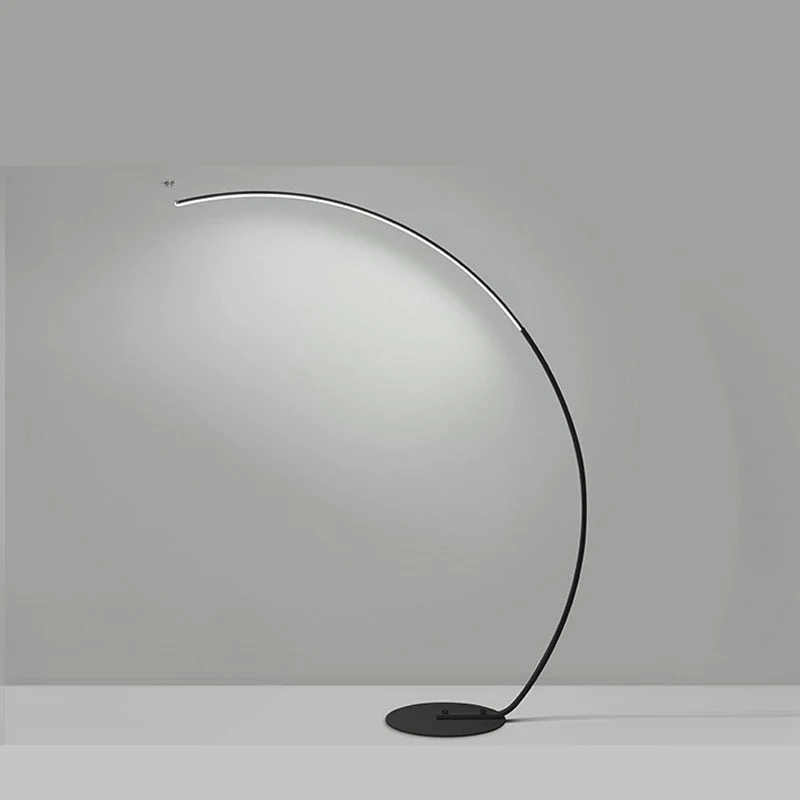 Modern Arched LED Floor Lamp �C Minimalist Design with Dimmable Foot Switch & Smart Control