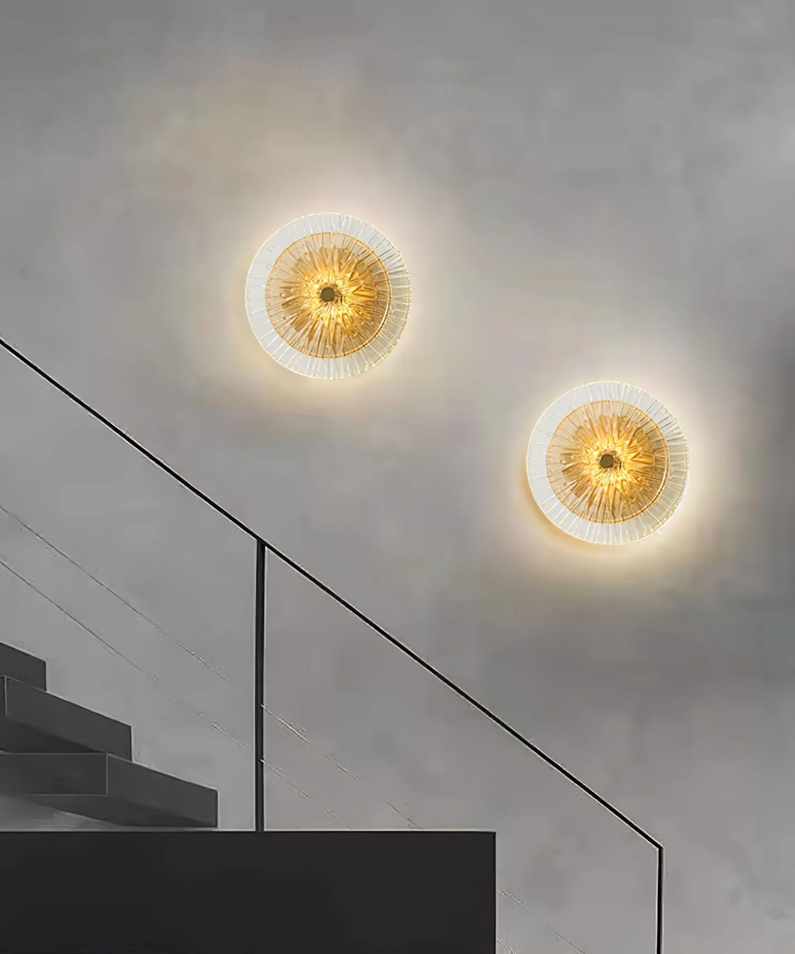 Modern Lotus Flower Wall Sconce �C Artistic LED Light with Elegant Radial Disc Design