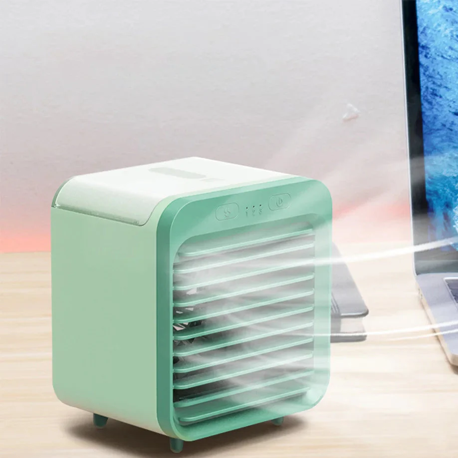 Portable 3-in-1 Mini Air Cooler with USB Charging & Humidifier Function