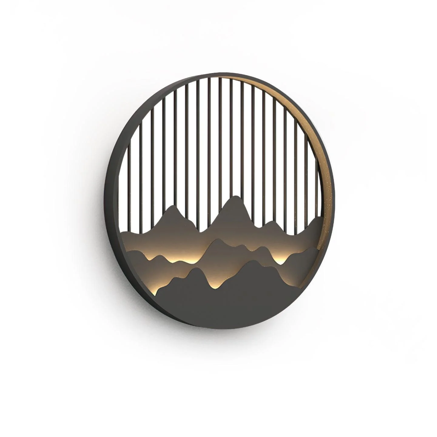 Modern Outdoor Wall Light �C Weatherproof LED Garden Lamp with 3D Mountain Design