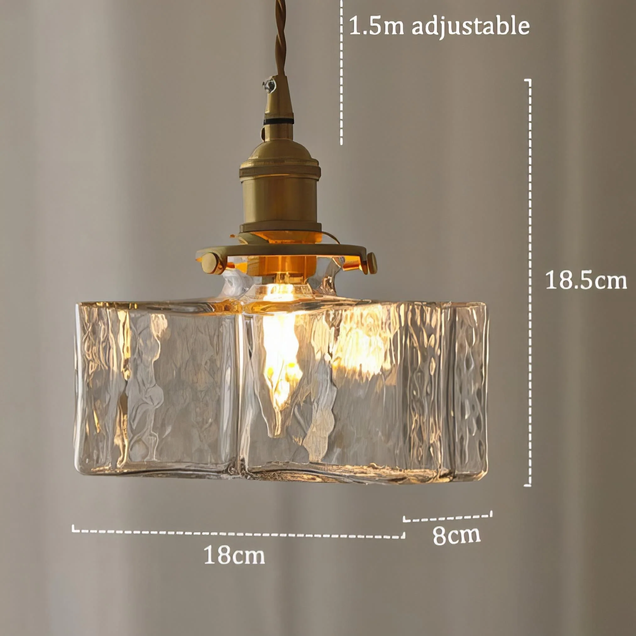 Modern Retro Cluster Pendant Light with Textured Glass and Gold Accents