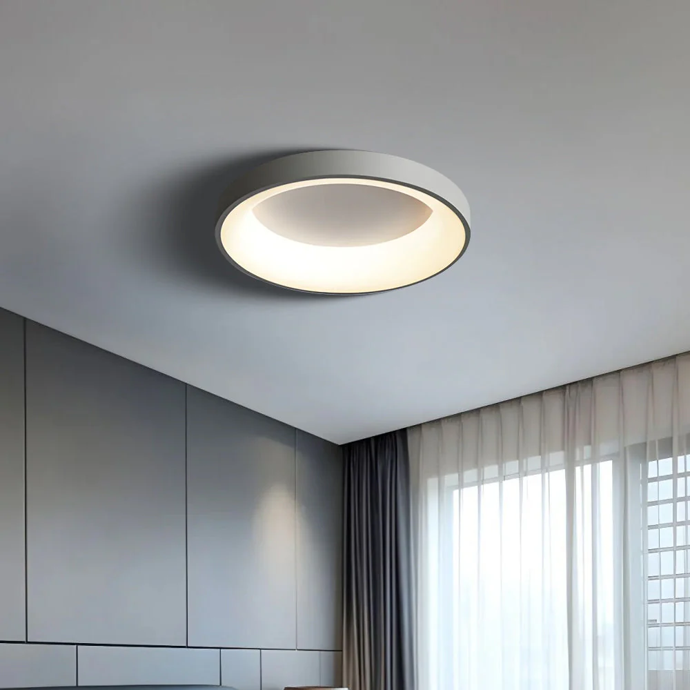 Modern Minimalist LED Ceiling Light �C Round Flush Mount with Acrylic Diffuser, 240V