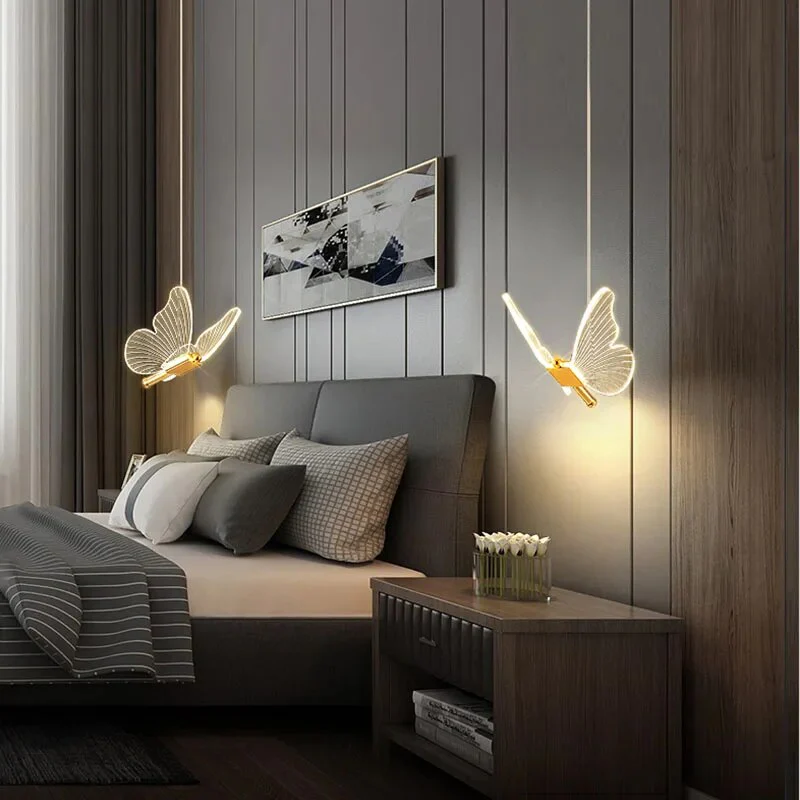 Modern Butterfly Pendant Light �C Elegant Whimsical Hanging Lamp for Home Decor
