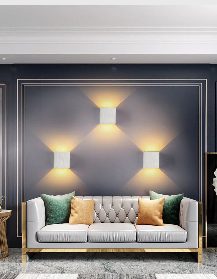 Minimalist Square Wall Lamp �C Modern Aluminum & Iron Light Fixture