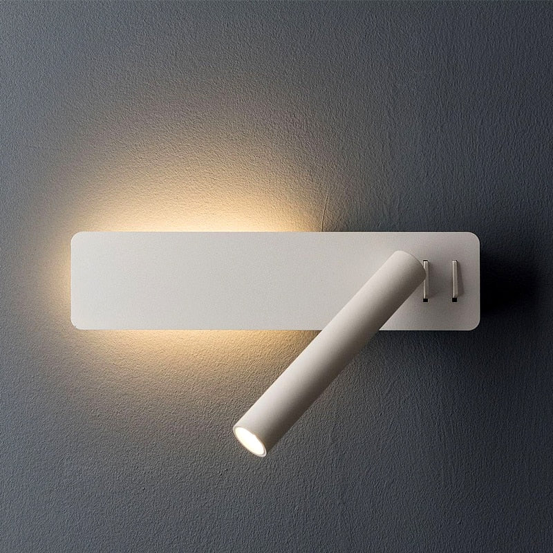 Modern Minimalist Adjustable LED Wall Reading Light for Bedroom