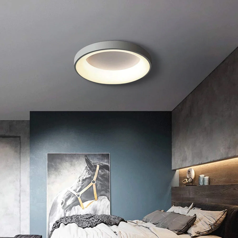 Modern Minimalist LED Ceiling Light �C Round Flush Mount with Acrylic Diffuser, 240V