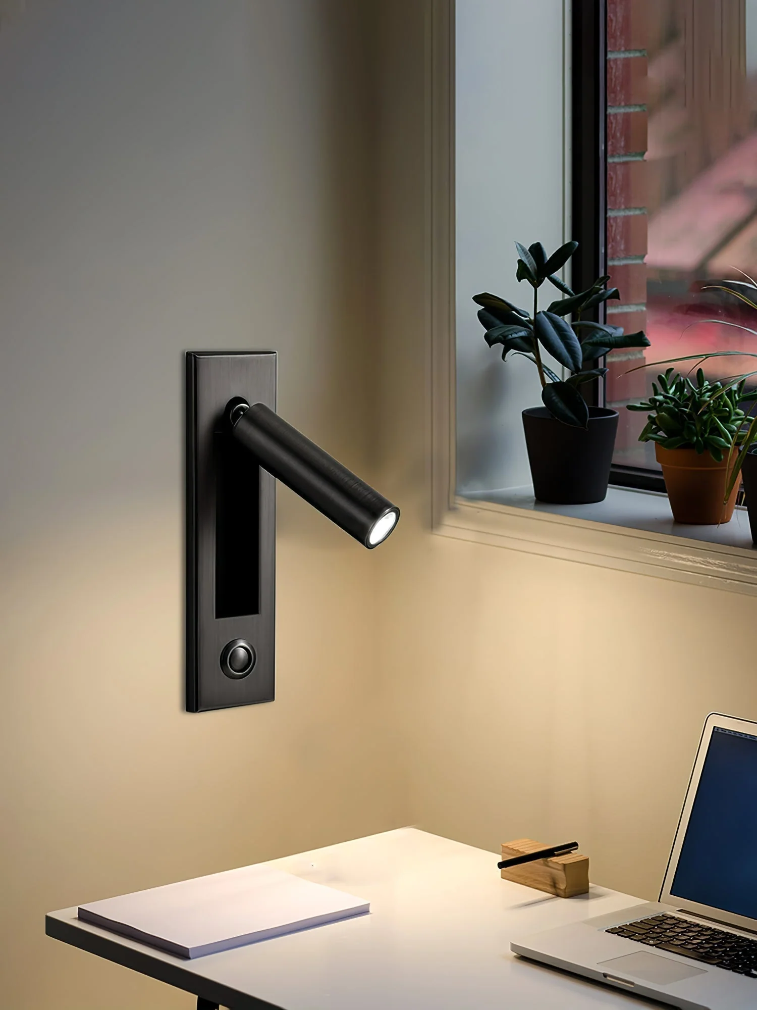 Modern Recessed Wall Light �C Adjustable LED Bedside Reading Lamp, Minimalist Design