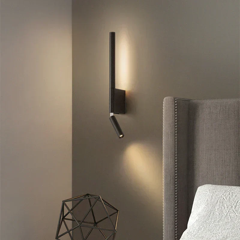 Modern LED Wall Reading Light �C Adjustable Minimalist Bedroom Lamp