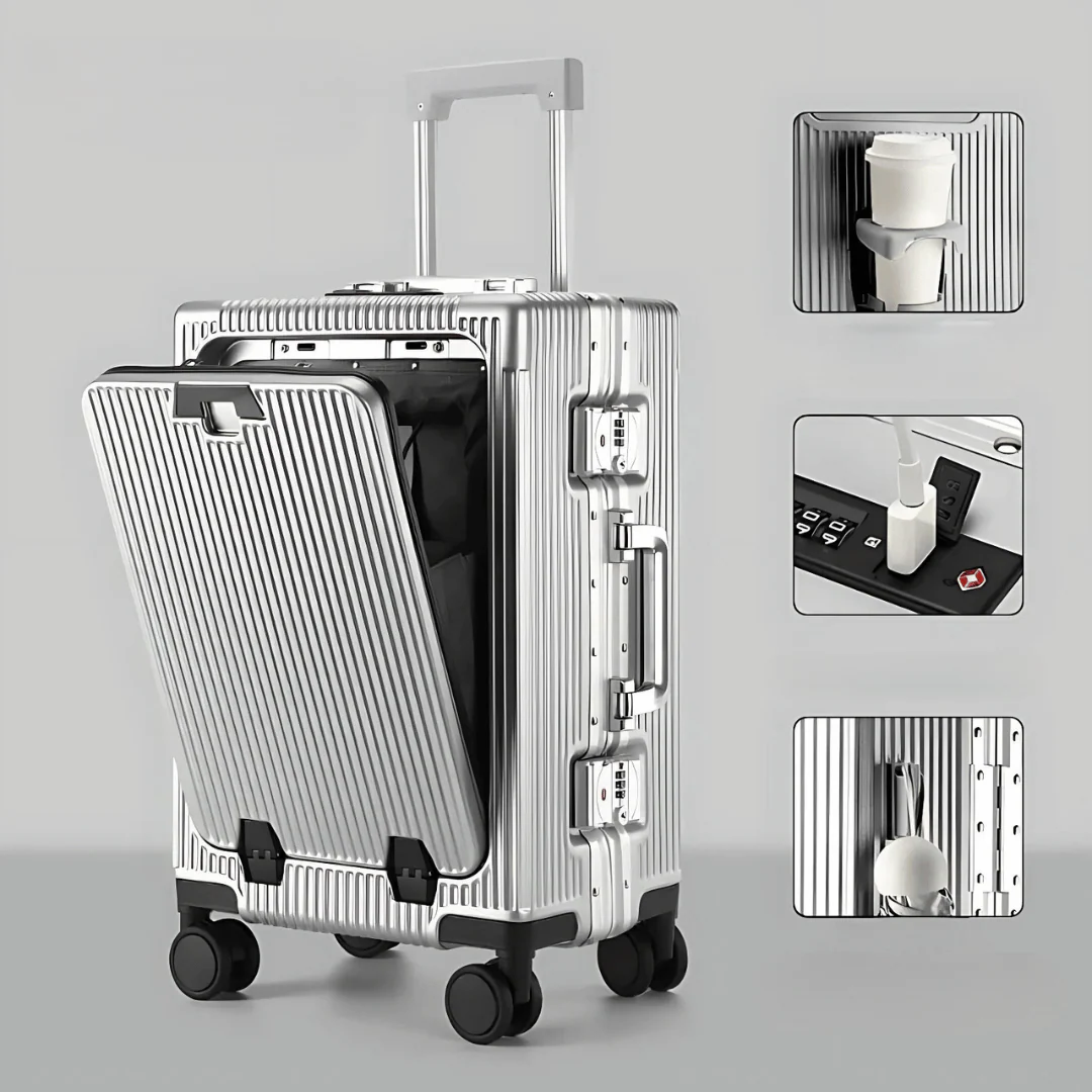 Smart Rolling Suitcase with USB Ports & TSA Lock - Manhattan Pro