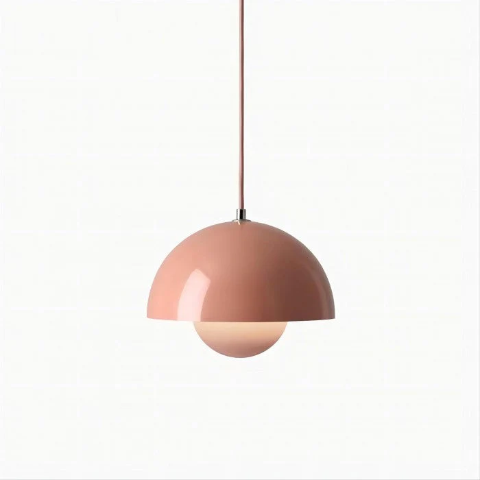Mid-Century Modern Dome Pendant Light - Minimalist Dual Sphere Design