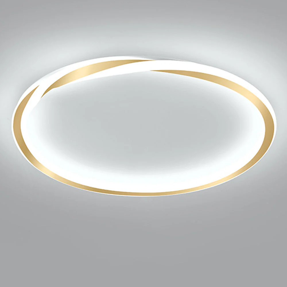 Modern Minimalist Round LED Ceiling Light �?Flush Mount - Iron & Acrylic