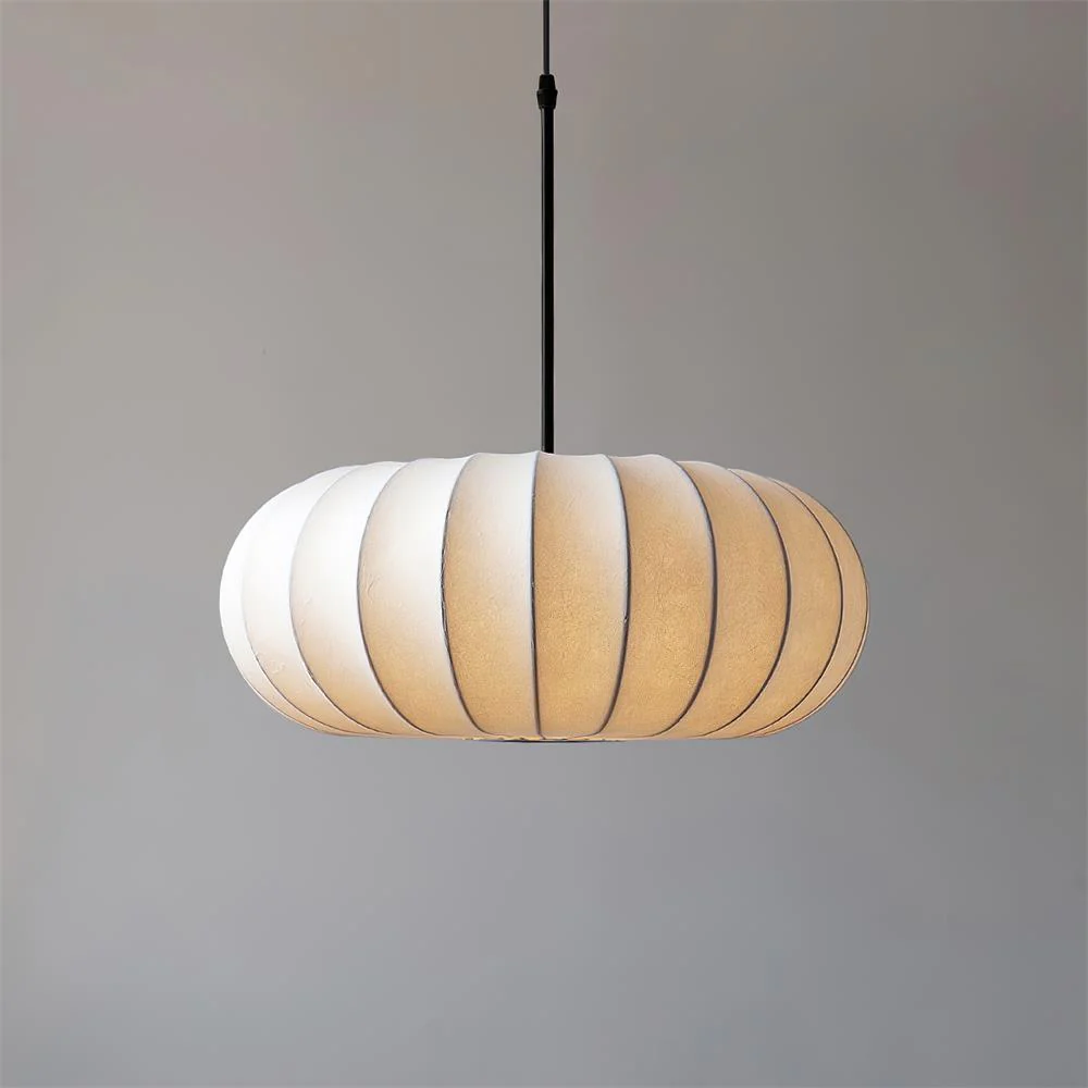 Minimalist Verona Pendant Light with Ribbed Design and Japanese Elegance