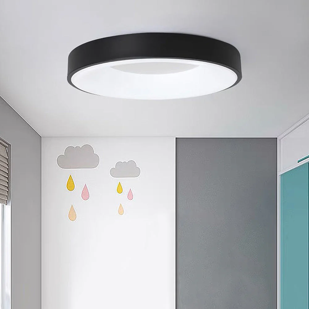Modern Minimalist LED Ceiling Light �C Round Flush Mount with Acrylic Diffuser, 240V