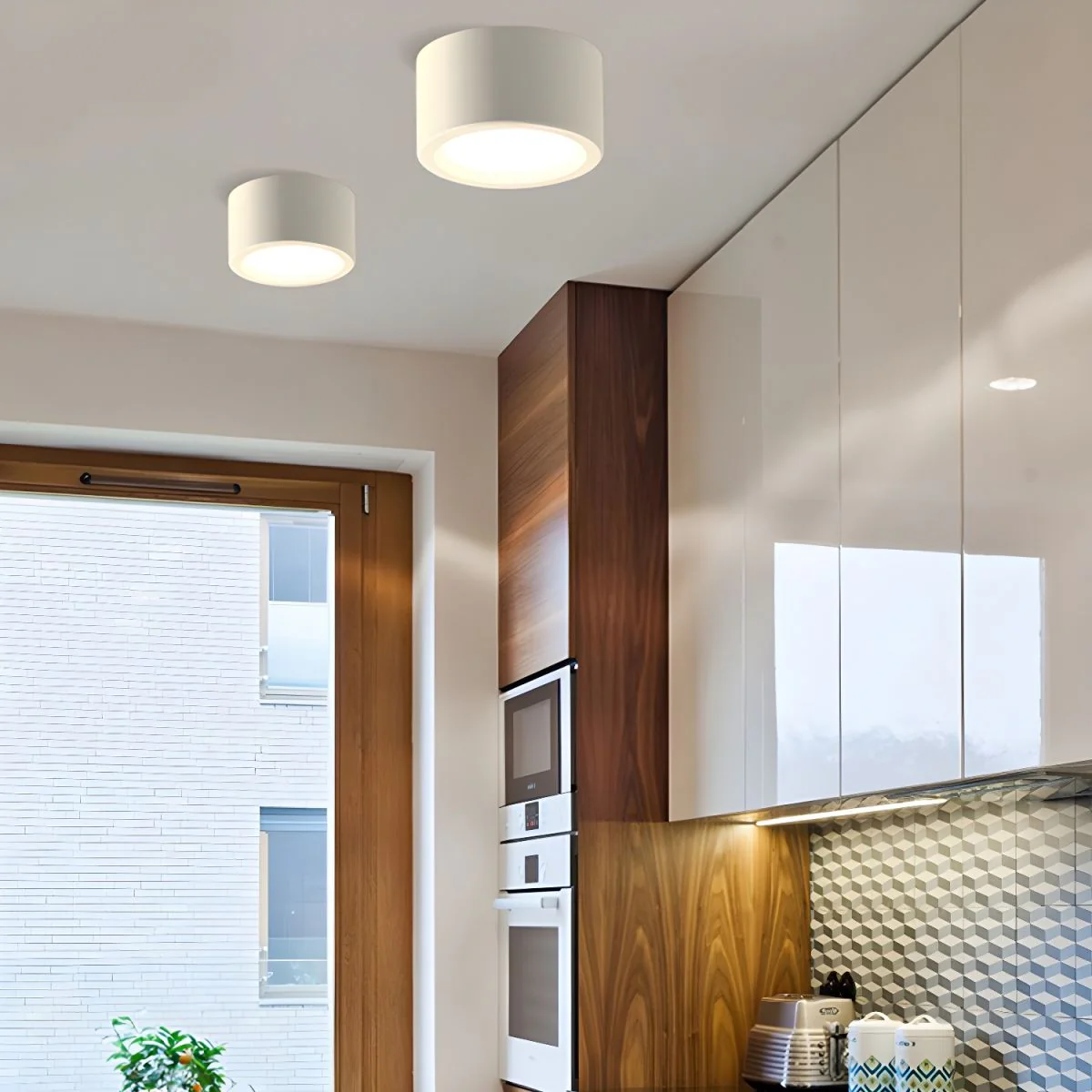 Modern Nordic LED Flush Mount Ceiling Light �C Minimalist Iron Downlight