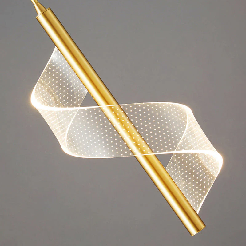 Modern LED Pendant Light �C Minimalist Spiral Design with Adjustable Hanging Height