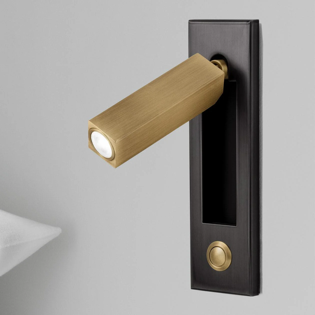 Modern Recessed Wall Light �C Adjustable LED Bedside Reading Lamp, Minimalist Design