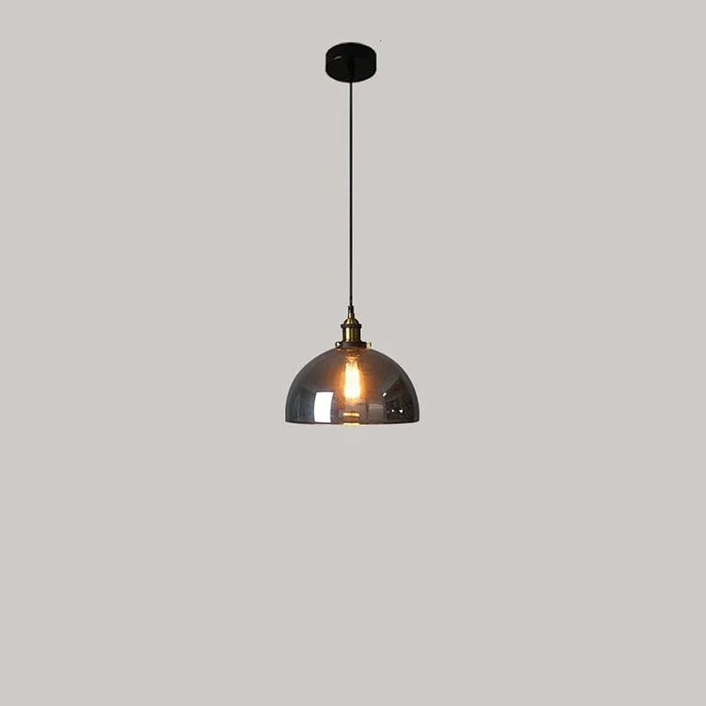 Nordic Glass Pendant Light �C Modern Industrial Bedside Ceiling Fixture Adjustable Cord