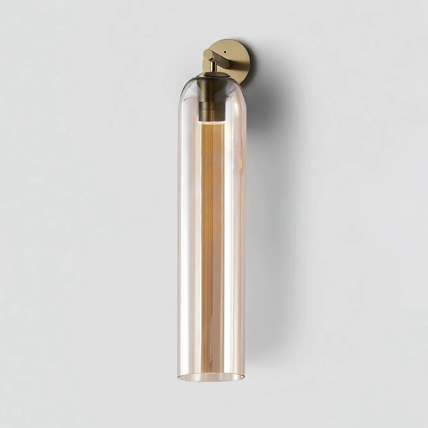 Modern Glass Wall Sconce �C Minimalist Tubular Light Fixture for Ambient Home Lighting