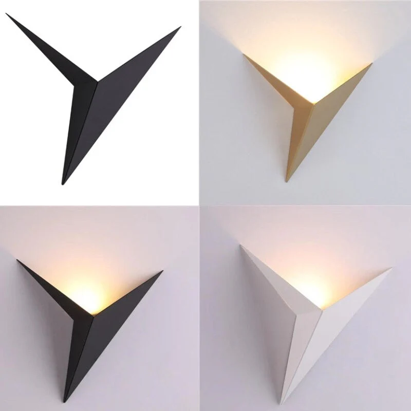 Modern Triangular LED Wall Light �C Sleek Geometric Sconce for Ambient Lighting