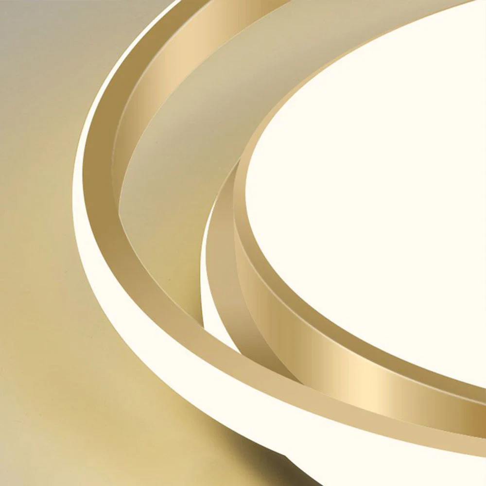 Modern Minimalist LED Flush Ceiling Light �C Circular Iron & Acrylic Fixture