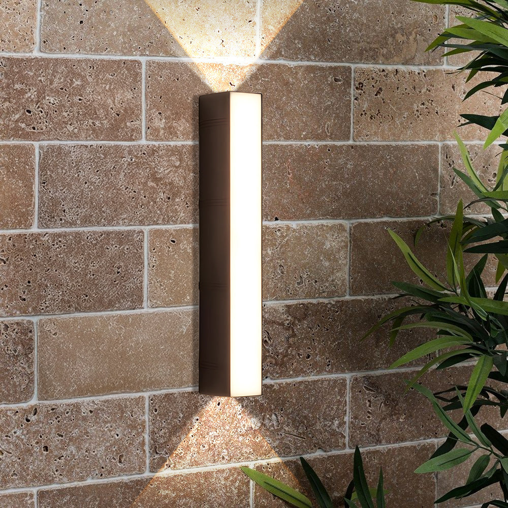 Modern LED Outdoor Wall Light �C Slim Waterproof Bi-Directional Up & Down Sconce