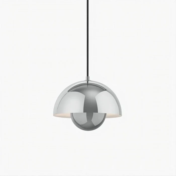 Mid-Century Modern Dome Pendant Light - Minimalist Dual Sphere Design