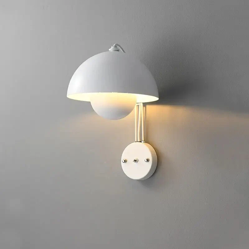 Modern Minimalist Mushroom Wall Sconce �C Dutch Design LED Bedside Light