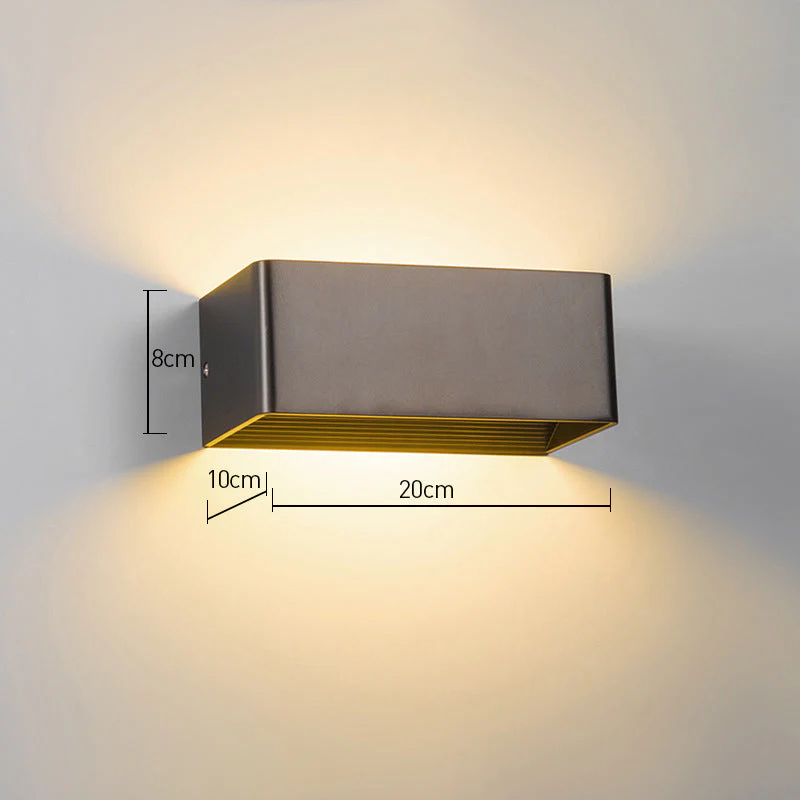 Modern Cube Wall Light �C Minimalist LED Sconce with Dual Up and Down Lighting