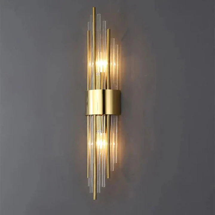 Modern Crystal LED Wall Sconce - Luxurious Gold Finish & Energy Efficient