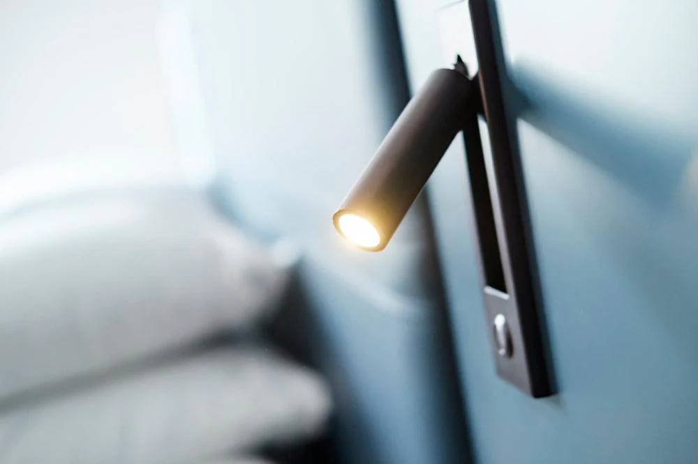 Modern Recessed Wall Light �C Adjustable LED Bedside Reading Lamp, Minimalist Design