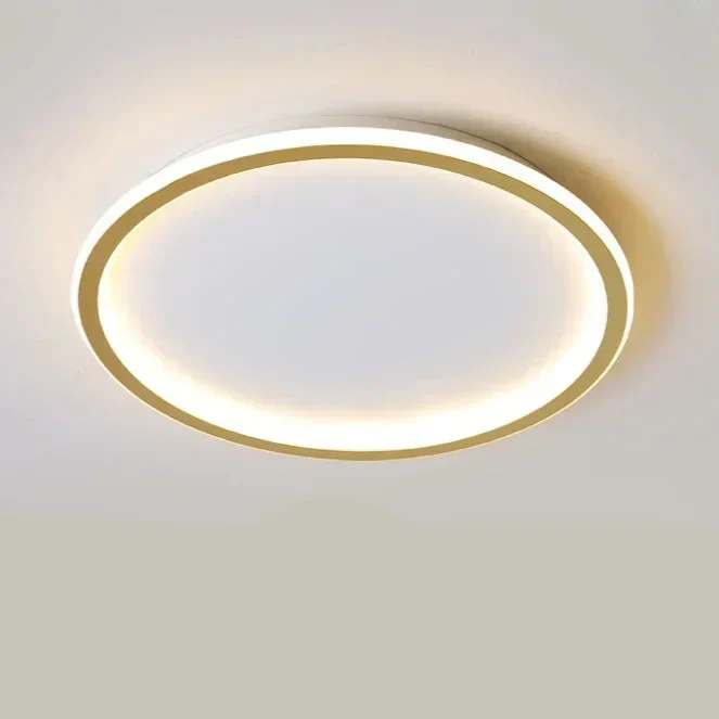 Modern Scandinavian LED Ceiling Light - Minimalist Round Flush Mount Fixture