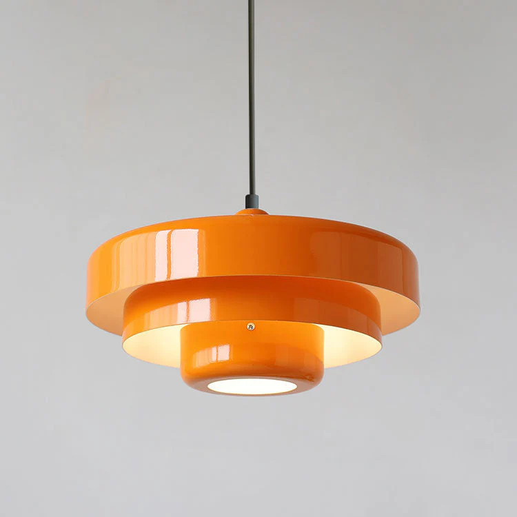 Mid-Century Modern Multi-Layered Pendant Light with Retro Charm