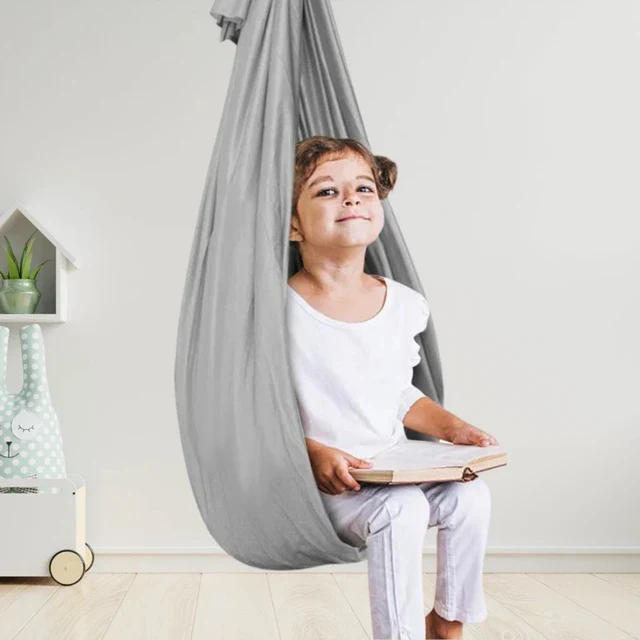 Therapeutic Swing | Soft Fabric | Hammock-Style Design & Secure Hanging Loop | Children's Sensory Aid