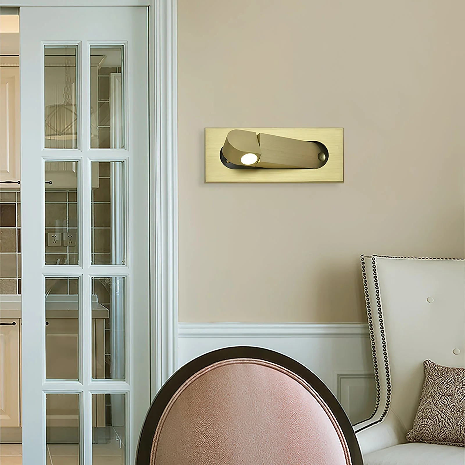 Modern Minimalist LED Wall-Mounted Adjustable Reading Lamp