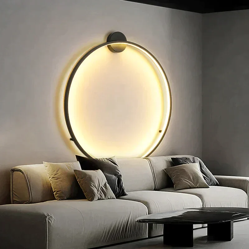 Minimalist Circular LED Wall Light �C Modern Sleek Design for Ambient Lighting