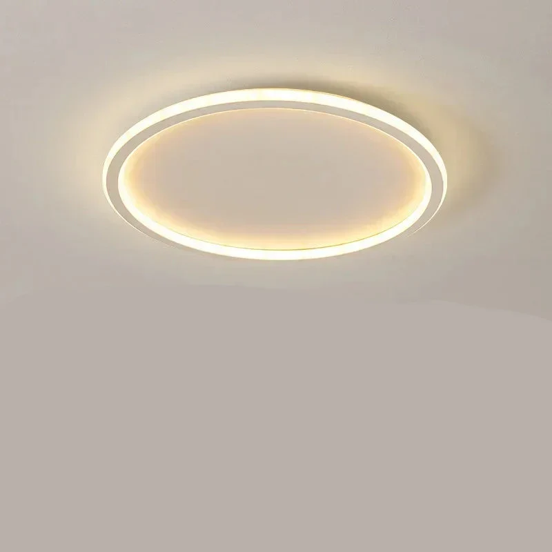 Modern Scandinavian LED Ceiling Light - Minimalist Round Flush Mount Fixture
